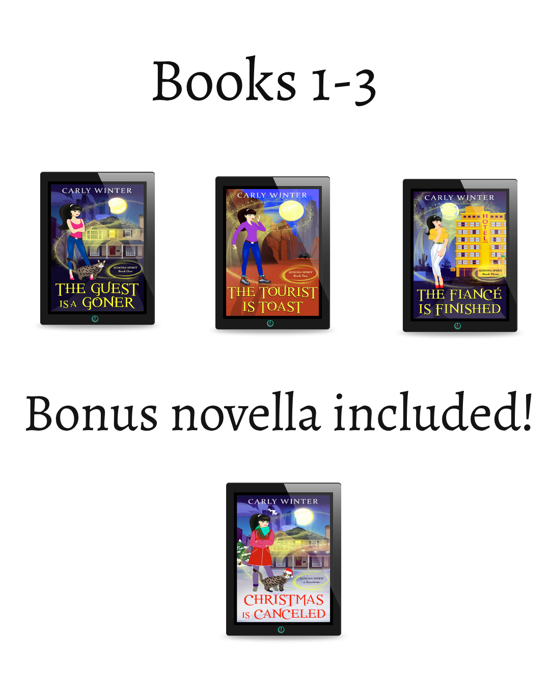 Sedona Spirit Paranormal Cozy Mystery Series: Books 1–3 Ebook Bundle | Carly Winter